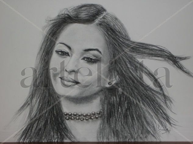 AISHWARYA RAI Charcoal