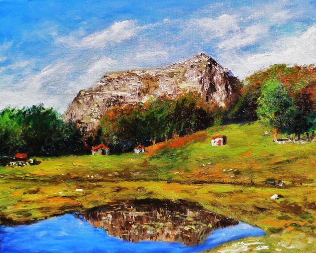 Vegabaño Oil Canvas Landscaping