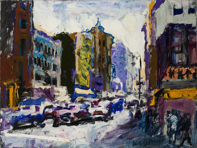 Manhattan. Morning Oil Canvas Landscaping