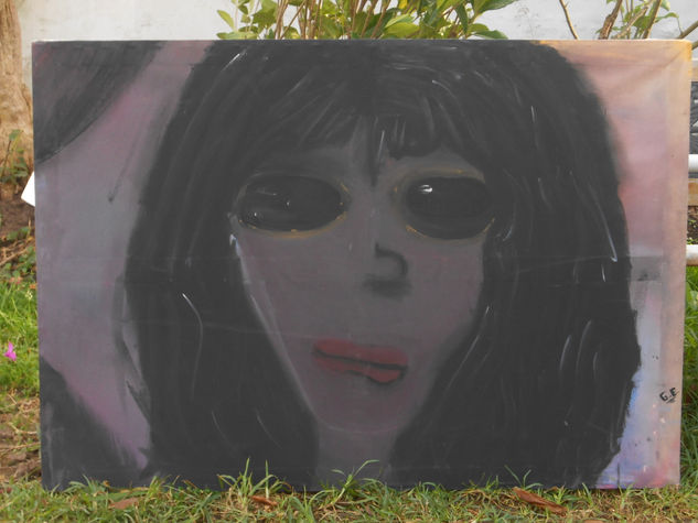 joey ramone Acrylic Canvas Portrait