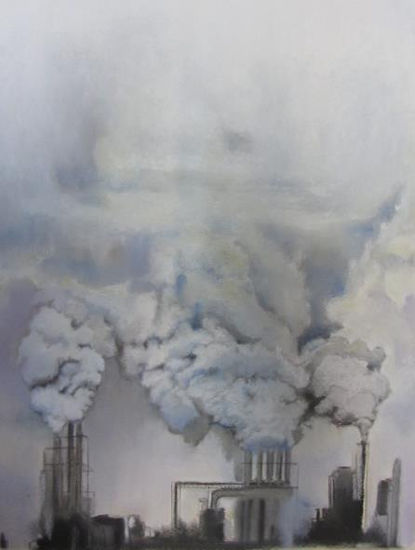 Humo Pastel Papel Paisaje