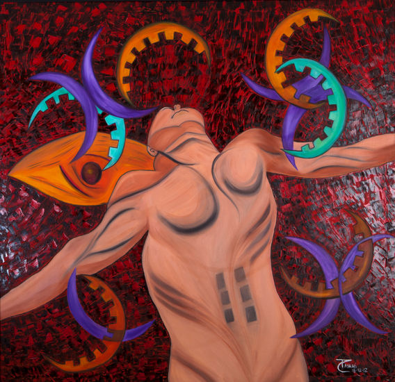 victims Oil Canvas Figure Painting