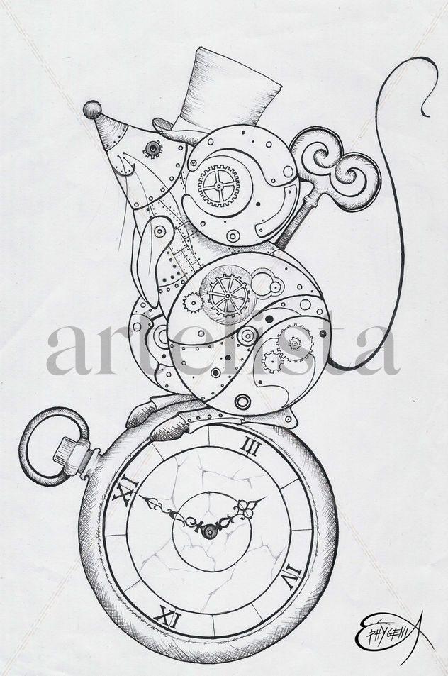 Steampunk Clockwork Mouse