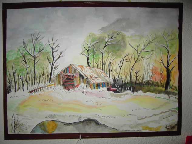 Snow in Colorado Watercolour Paper Landscaping