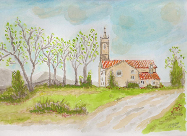 hermitage in solitude Watercolour Paper Landscaping