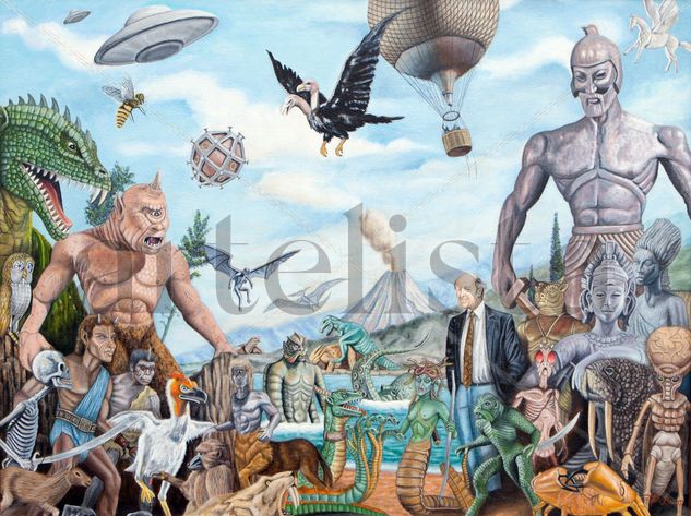 The world of Ray Harryhausen - Painting Oil Canvas Others