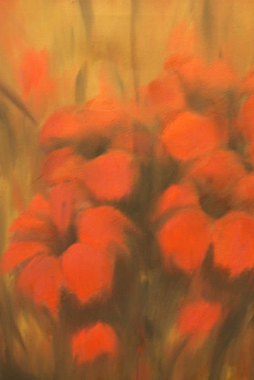 Lágrimas de pasión Oil Canvas Floral Painting