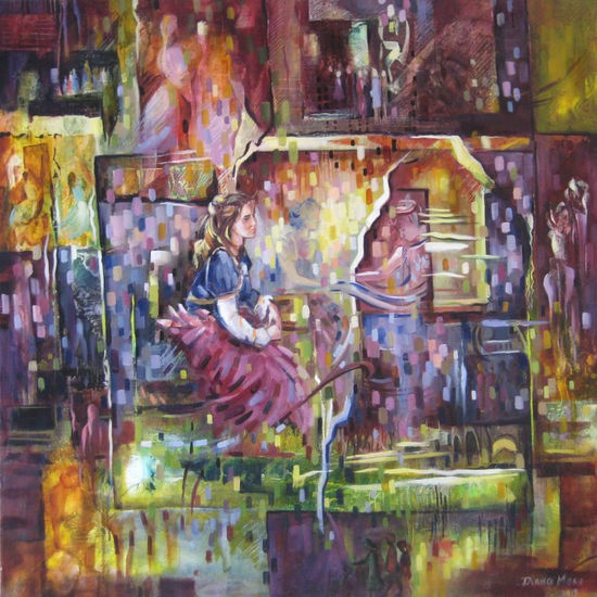 pensamientos Oil Canvas Figure Painting