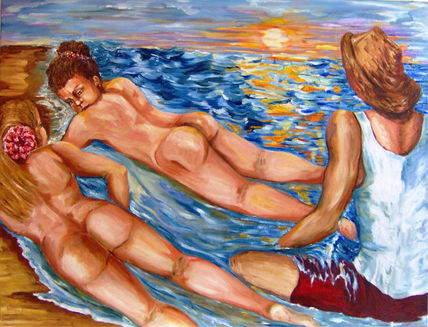 Atardecer en la playa