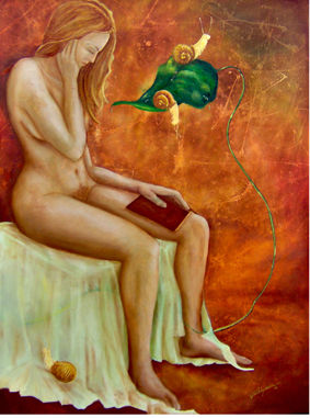 "Poiesis" Óleo Lienzo Desnudos