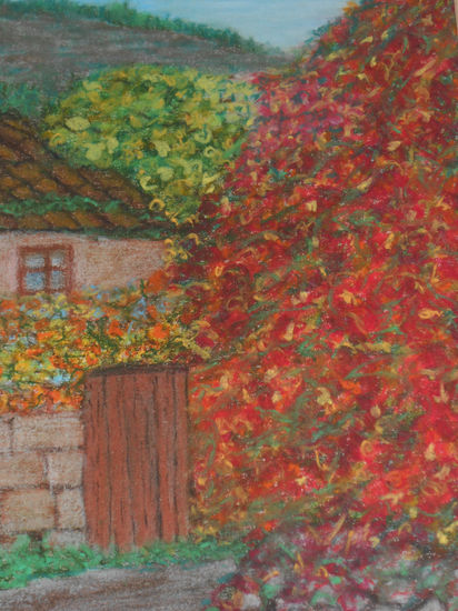 El resplandor del otoño Pastel Paper Landscaping
