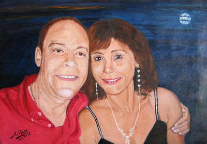 Retrato de Edu y Mª...