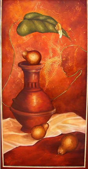 Vasija Tumaco Oil Canvas Still Life Paintings