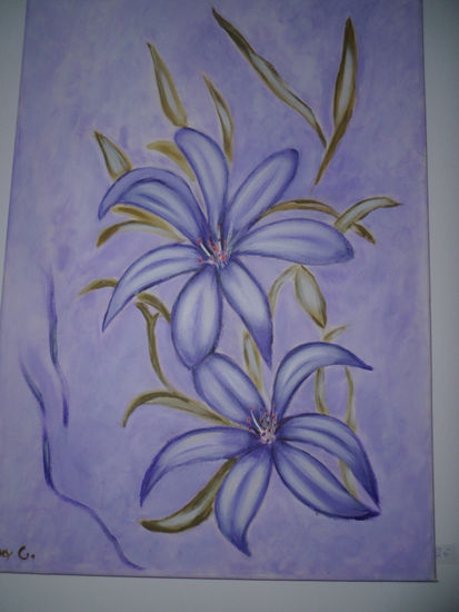 lilium Acrylic Canvas Floral Painting