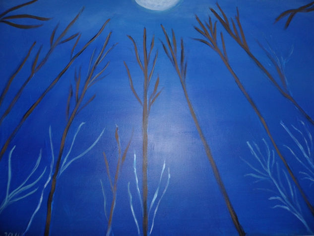 Hacia la luz Acrylic Canvas Landscaping