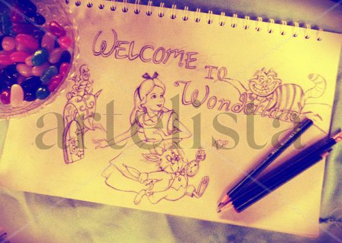 welcome to wonderland Pencil